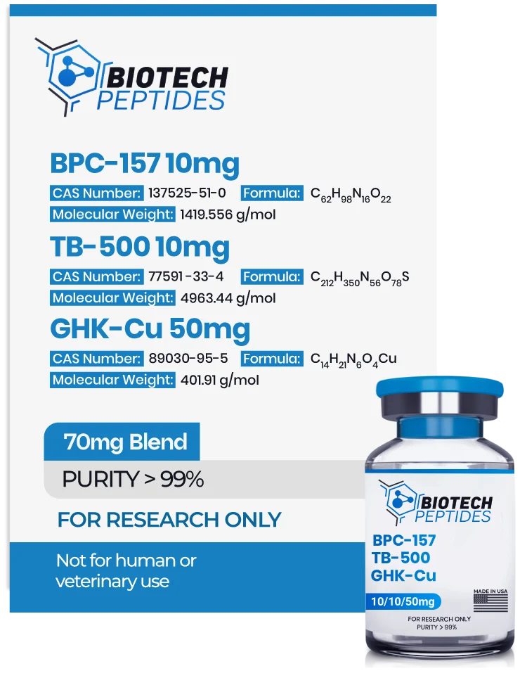 BPC-157 & TB-500 & GHK-Cu Blend (70mg)